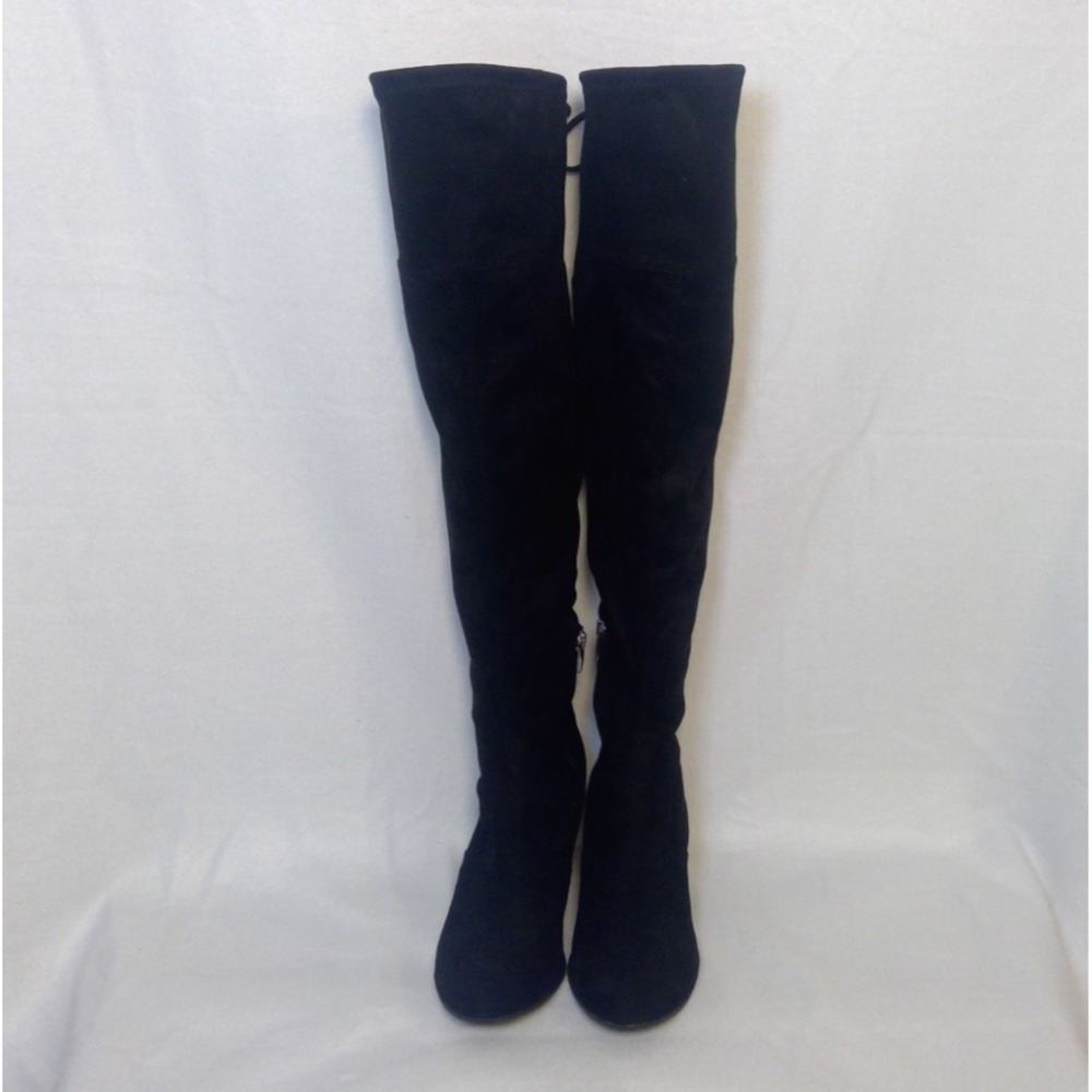 Marc Fisher Over the Knee Boots Women's size 8.5 M Tie Back Detail Block Heel - Picture 3 of 7